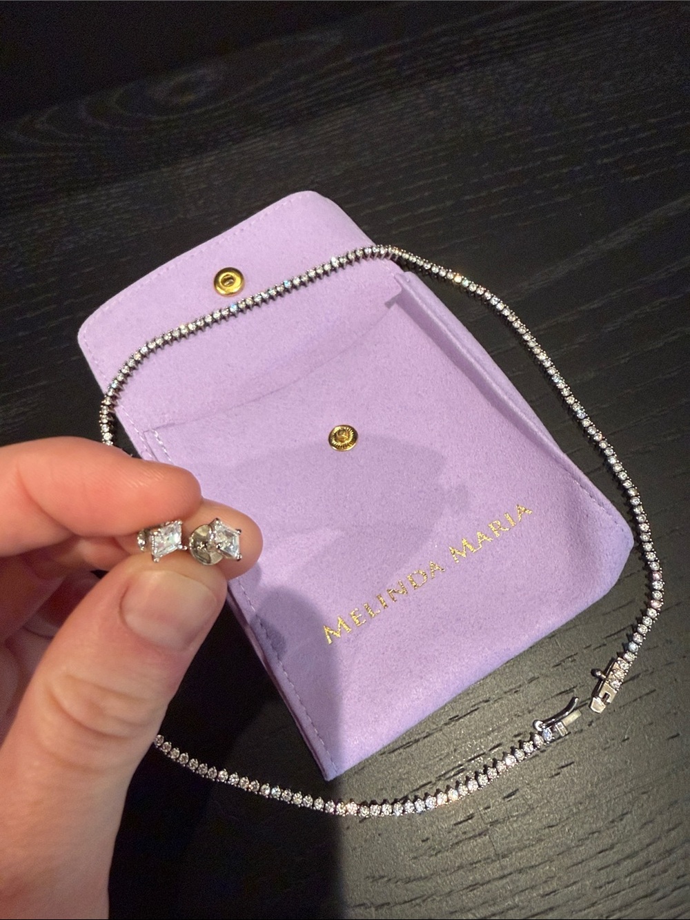 Melinda Maria Tennis Necklace - Picture 2 of 4